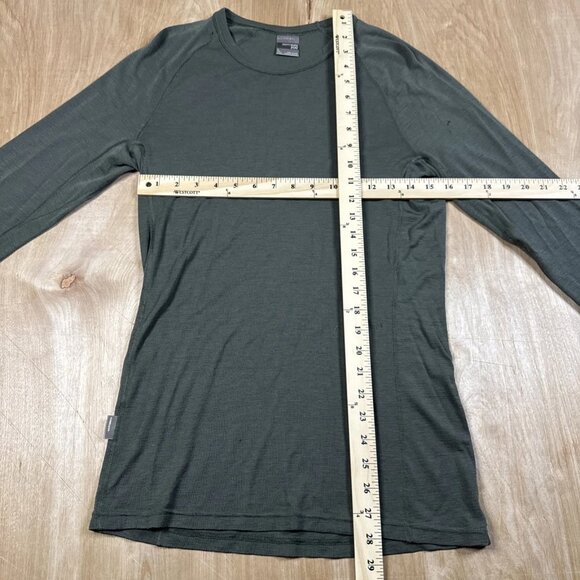 Icebreaker Merino Bodyfit 200 Baselayer Long Sleeve Undershirt Men’s Large Green - Picture 3 of 8
